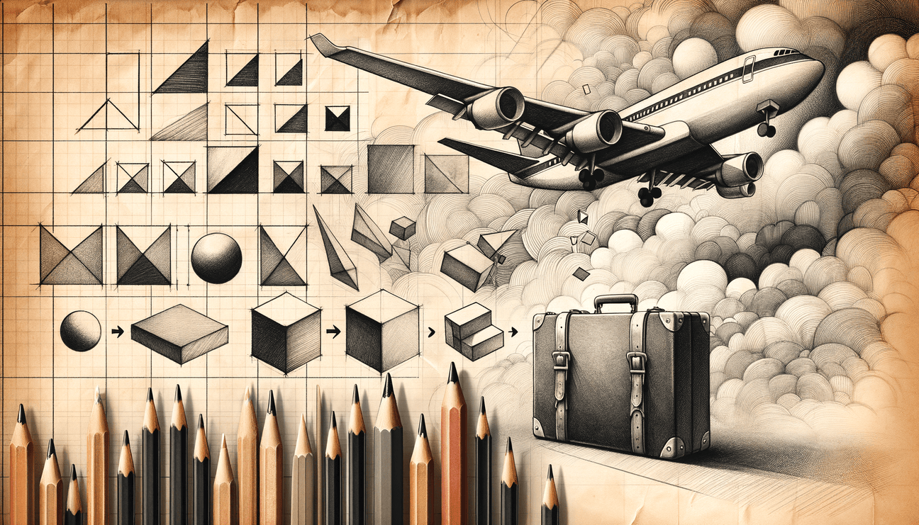 Journey through Art: From Basics to Retro Travel Sketches - Teo Teglia Art