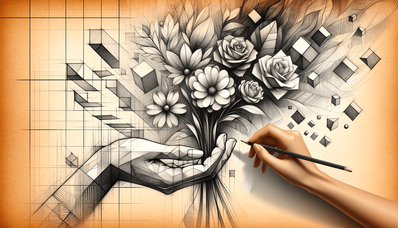 Kindness Blooms: A Journey from Geometry to Grace - Teo Teglia Art