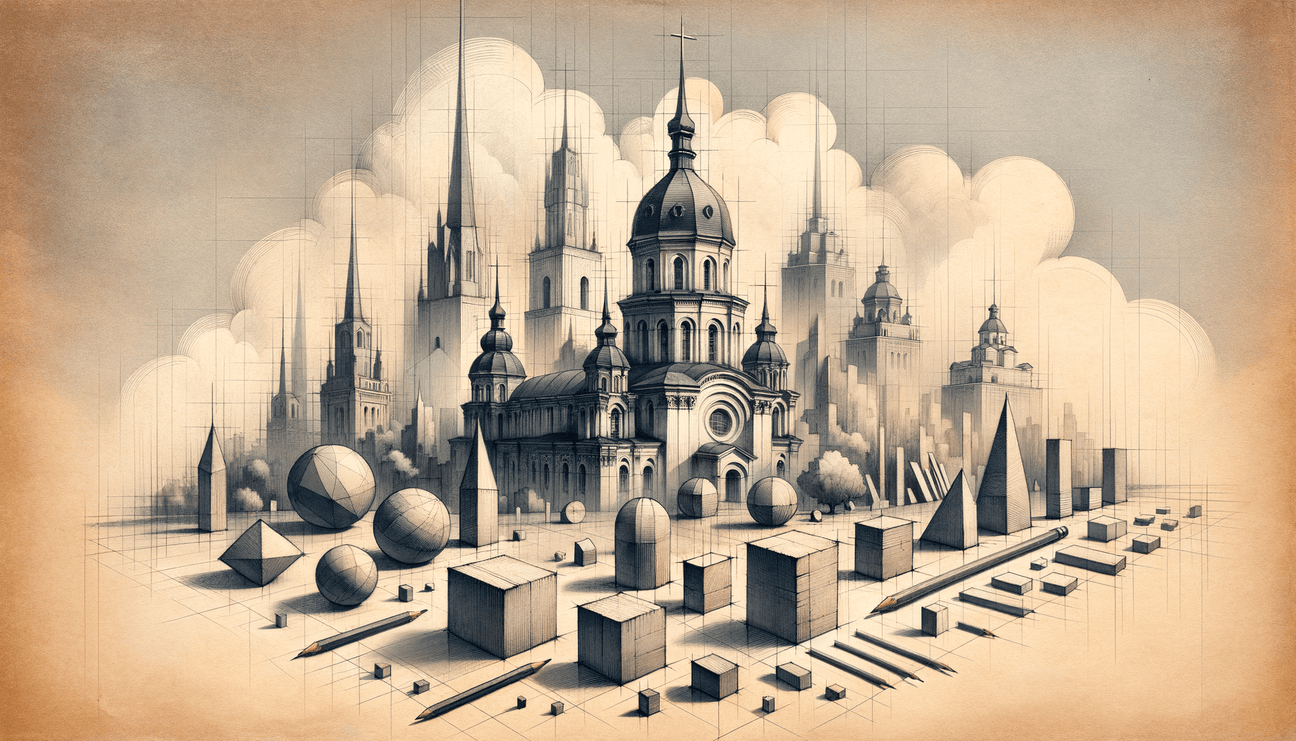 Kyiv Unveiled: From Basic Shapes to Majestic Cityscape - Teo Teglia Art