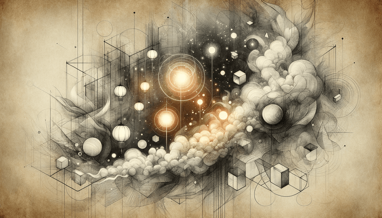 Lanterns in Fog: Bold Sketches of Bravery's Glow - Teo Teglia Art