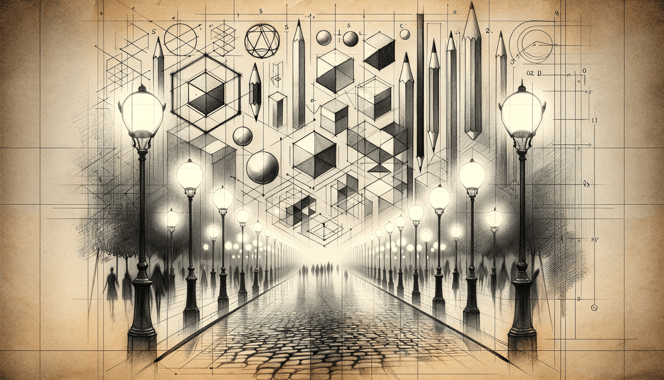 Lanterns in Harmony: A Sketchbook City Symphony - Teo Teglia Art