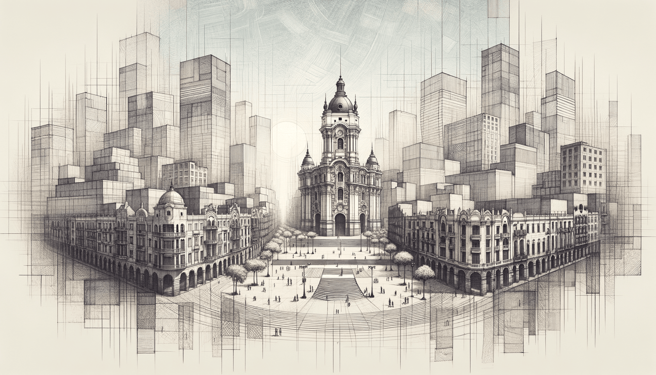 Lima, Peru: From Shapes to Cityscapes - A Pencil Journey - Teo Teglia Art