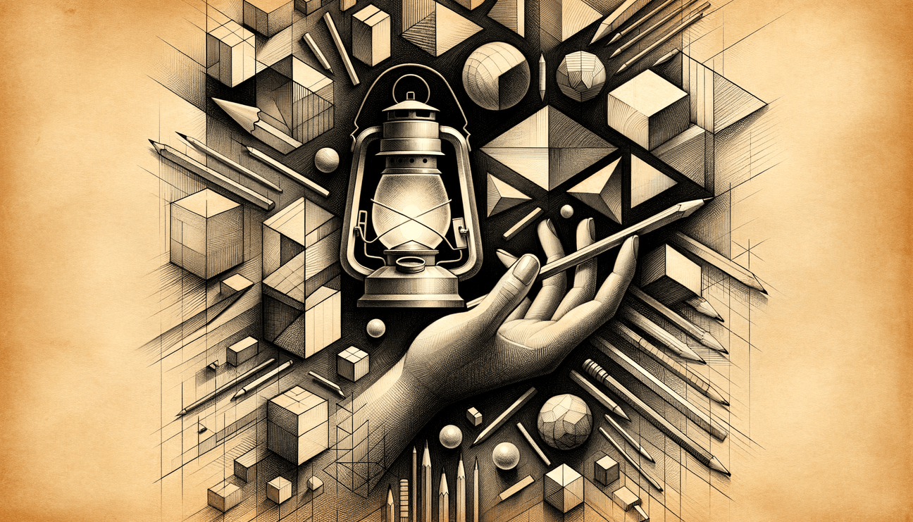 Luna's Lantern: A Glow in the Geometry of Magic - Teo Teglia Art