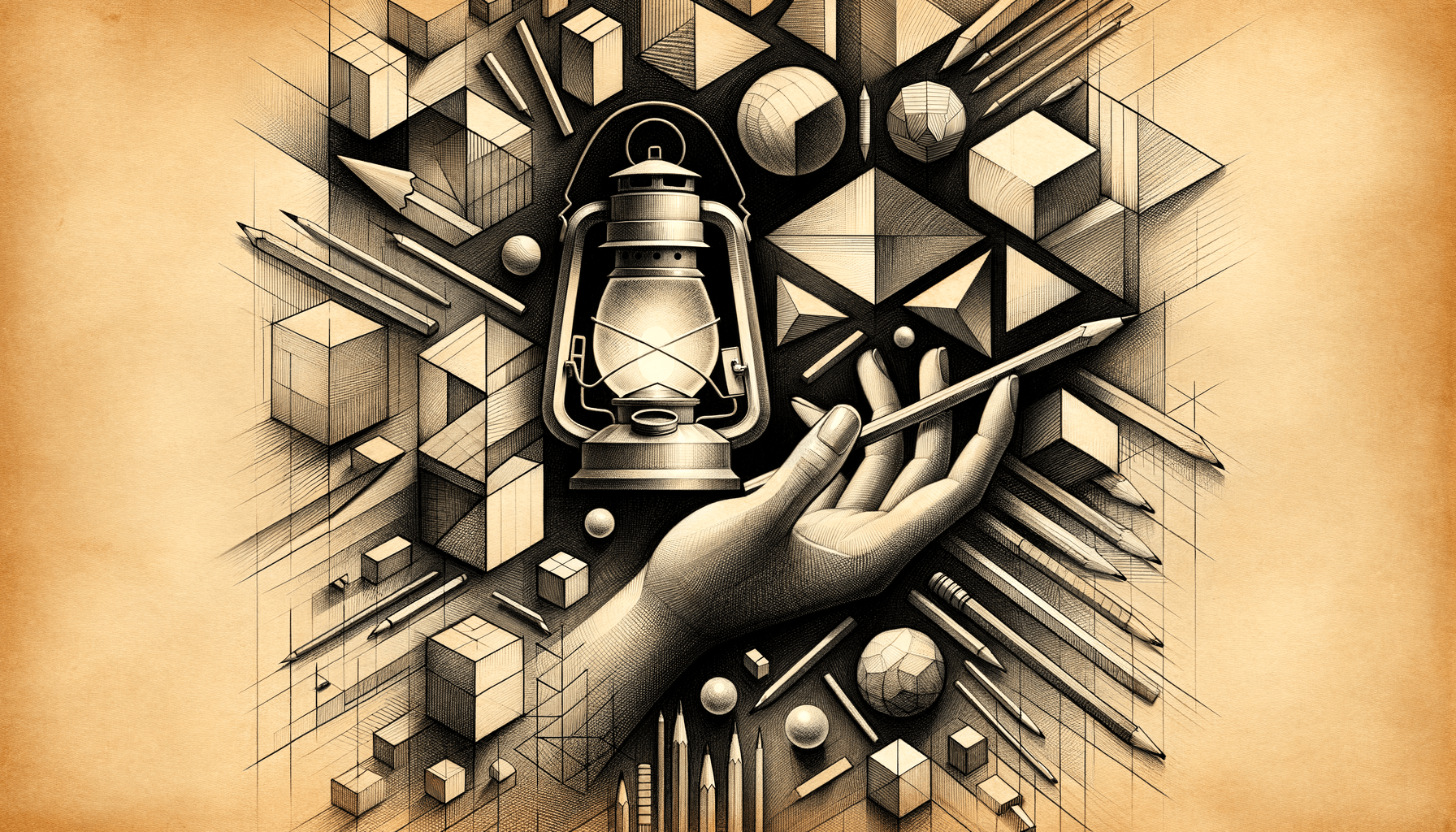 Luna's Lantern: A Glow in the Geometry of Magic - Teo Teglia Art