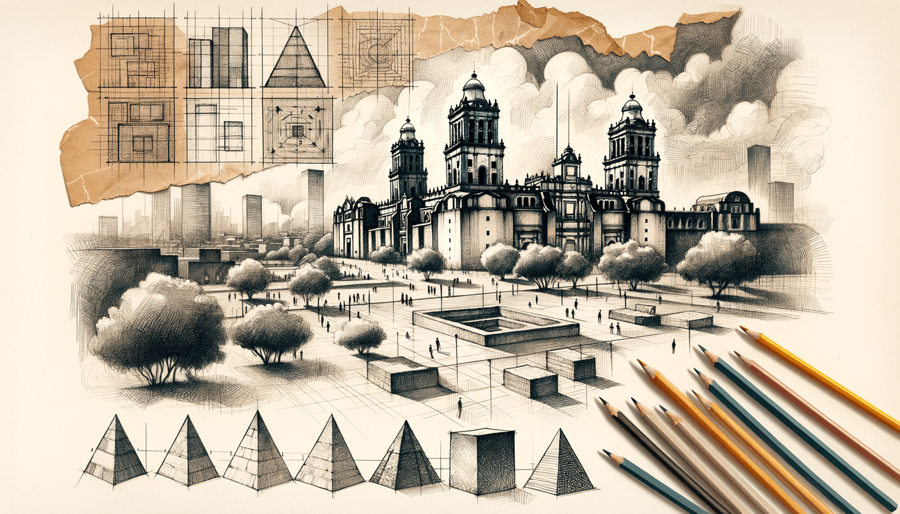 Mexico City's Sketch Progression: The Artistic Journey - Teo Teglia Art