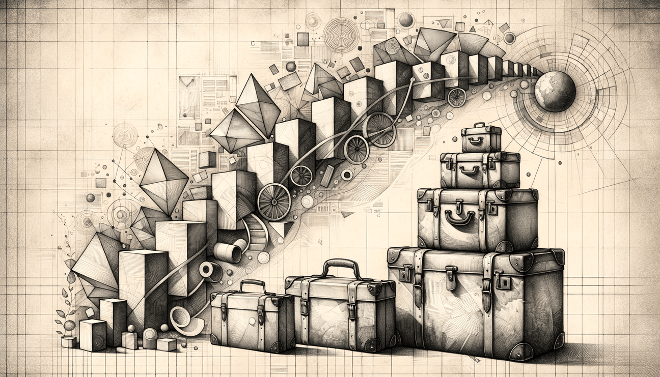 Nomadic Geometry: From Basic Shapes to Vintage Voyages - Teo Teglia Art