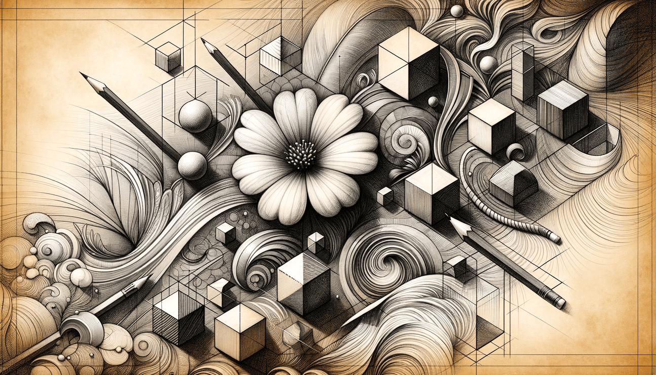 Orchid Elegance: A Dreamlike Journey from Geometry to Beauty - Teo Teglia Art