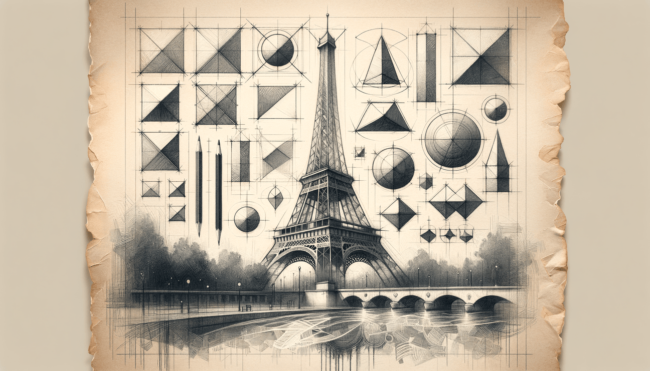Paris, France: Geometry Blossoming into Eiffel's Grace - Teo Teglia Art
