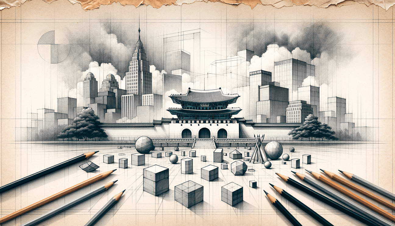 Seoul Sketchbook: A Poetic Journey in Pencil Art - Teo Teglia Art