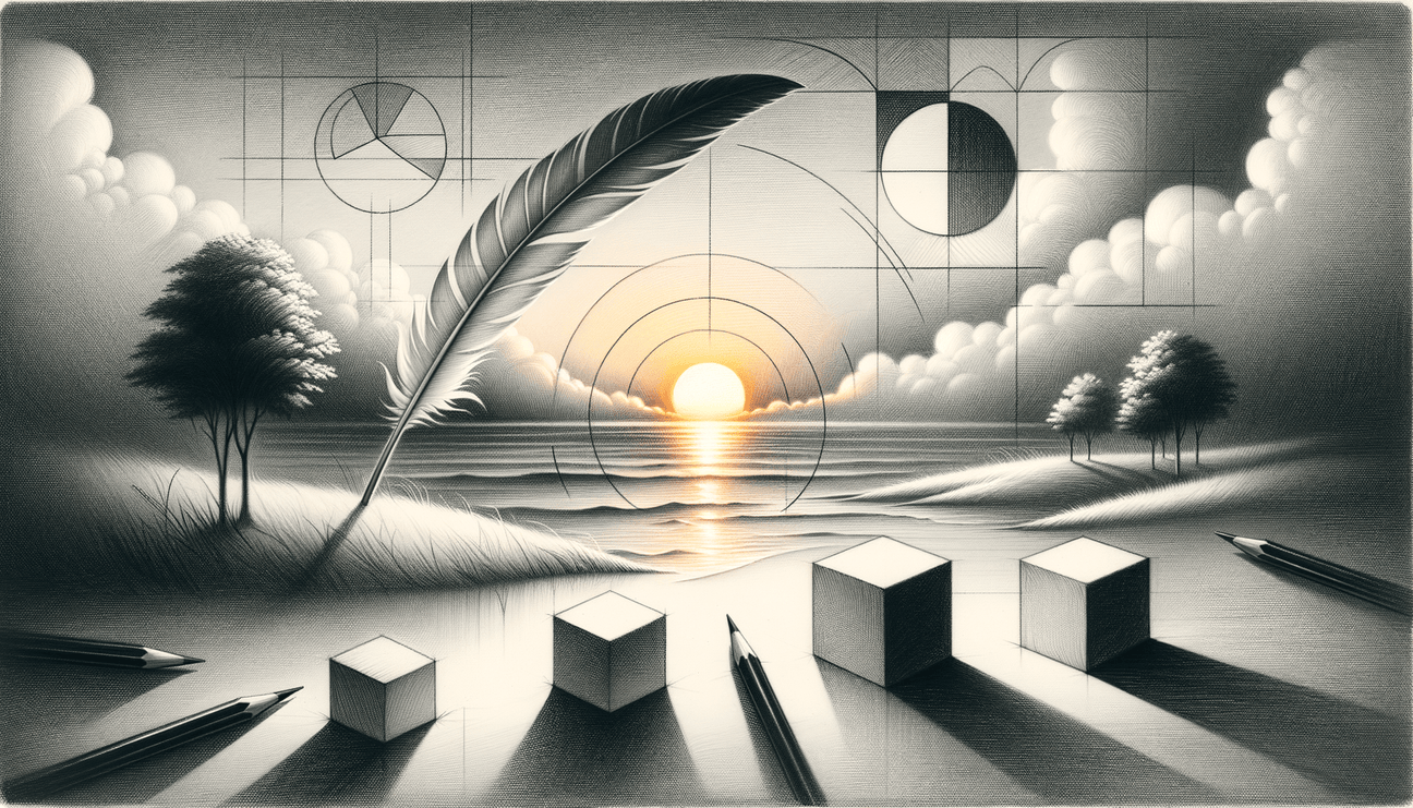Sketching Hope: From Basic Lines to Sunrise Feathers - Teo Teglia Art