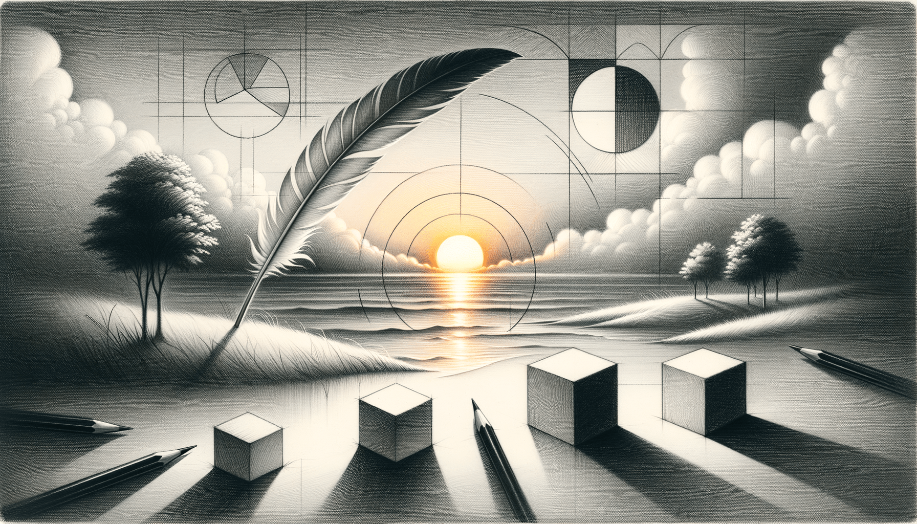 Sketching Hope: From Basic Lines to Sunrise Feathers - Teo Teglia Art