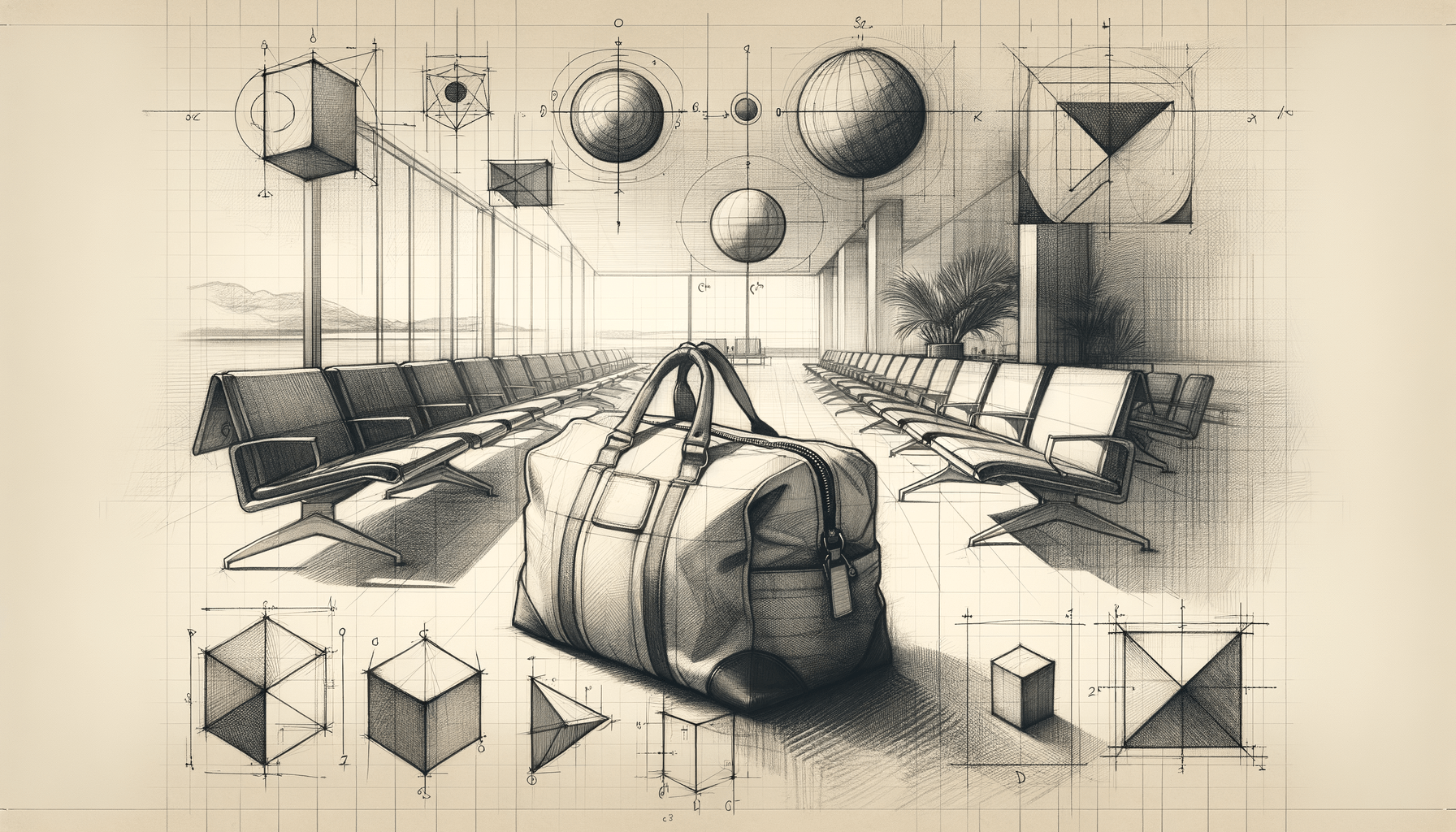 Sketching the Geometry of a Traveler's Soul - Teo Teglia Art
