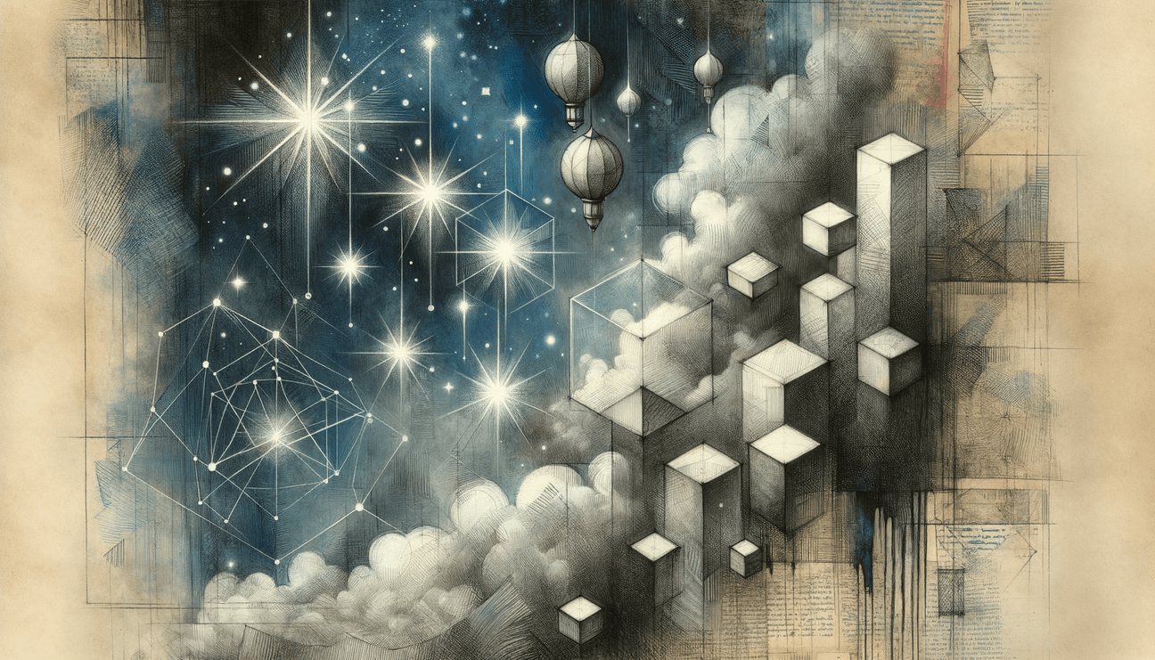 Starry Lanterns: Sketching Hopes in the Sky - Teo Teglia Art