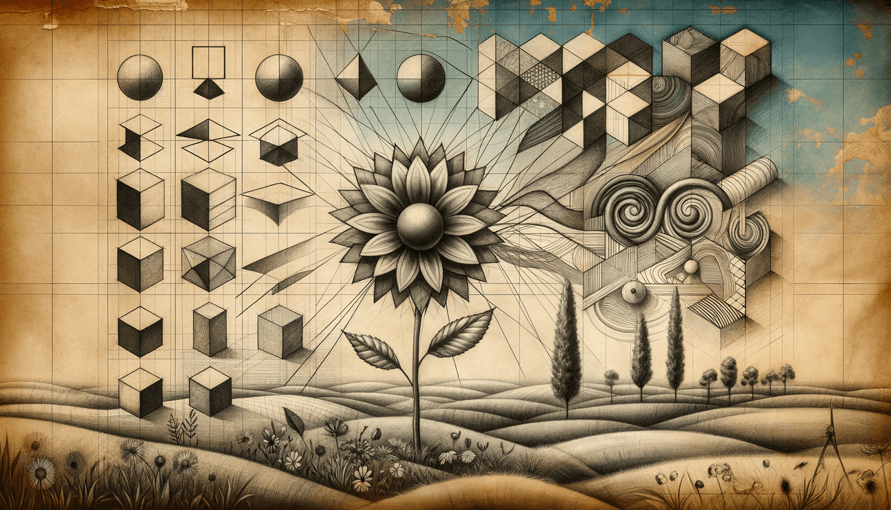 Sunflower Strength: From Geometric Dreams to Resilient Blooms - Teo Teglia Art