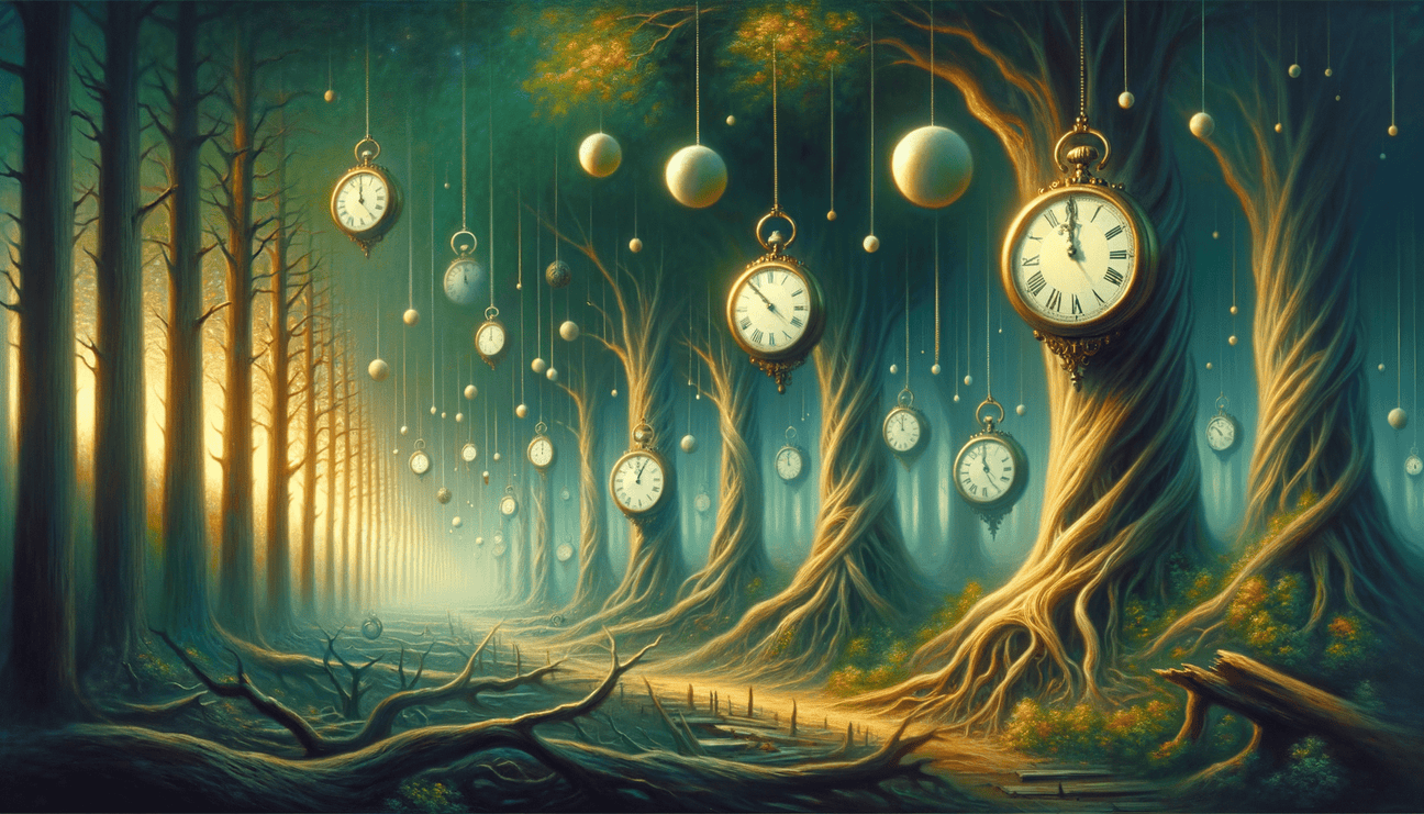 Timeless Forest: Where Physics and Reality Unravel - Teo Teglia Art