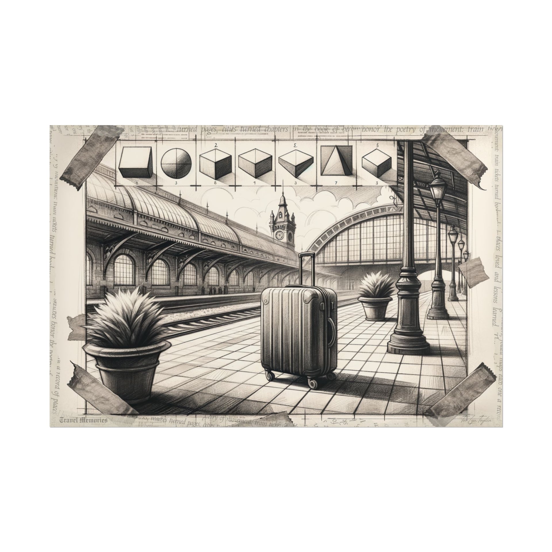 "Journey from Shapes to Station" - Art Print