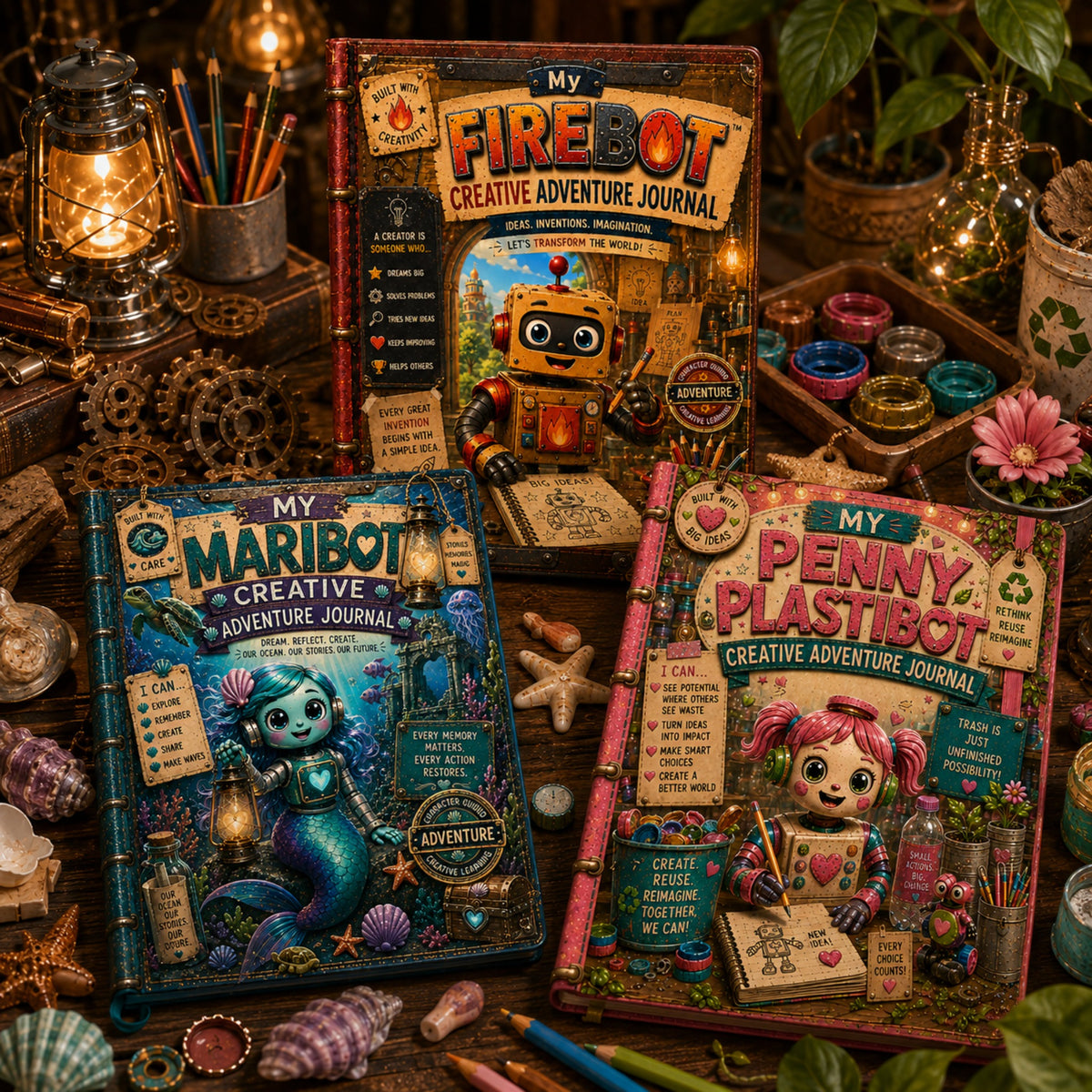 Creative Learning Worlds Keepsake Journals collection
