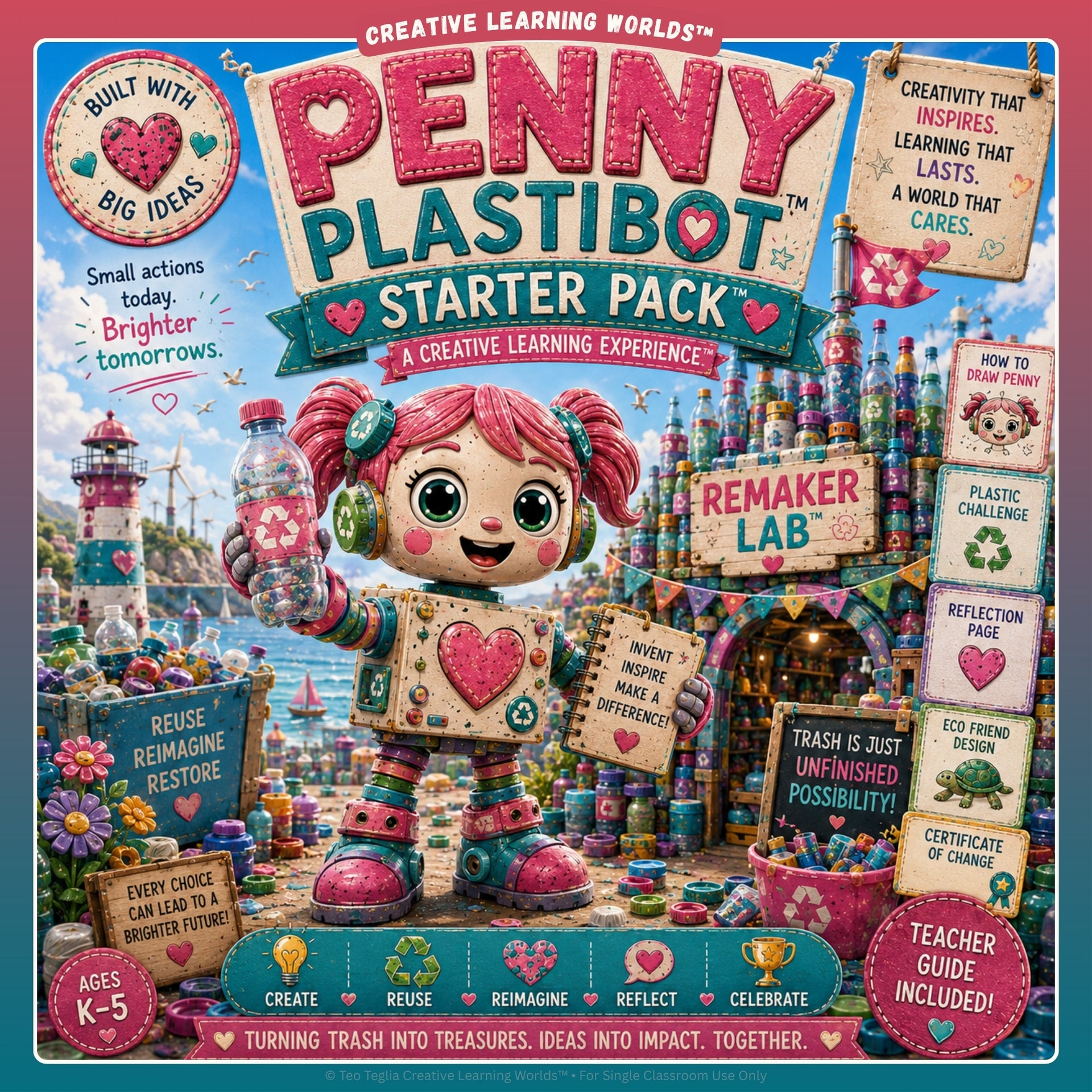 Penny Plastibot™ Keepsake Journal Experience