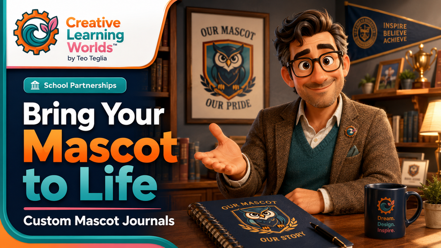 Custom Mascot Keepsake Journals for Schools