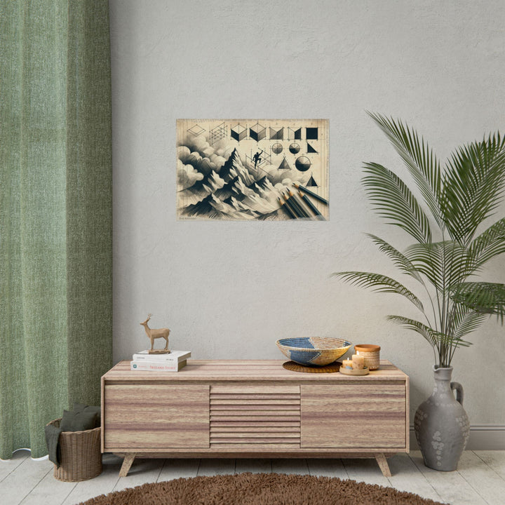Ascending Geometry Dreamscape - Art Print by Teo Teglia Art