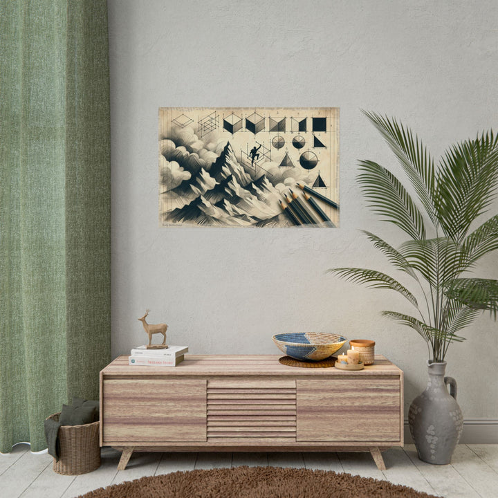 Ascending Geometry Dreamscape - Art Print by Teo Teglia Art