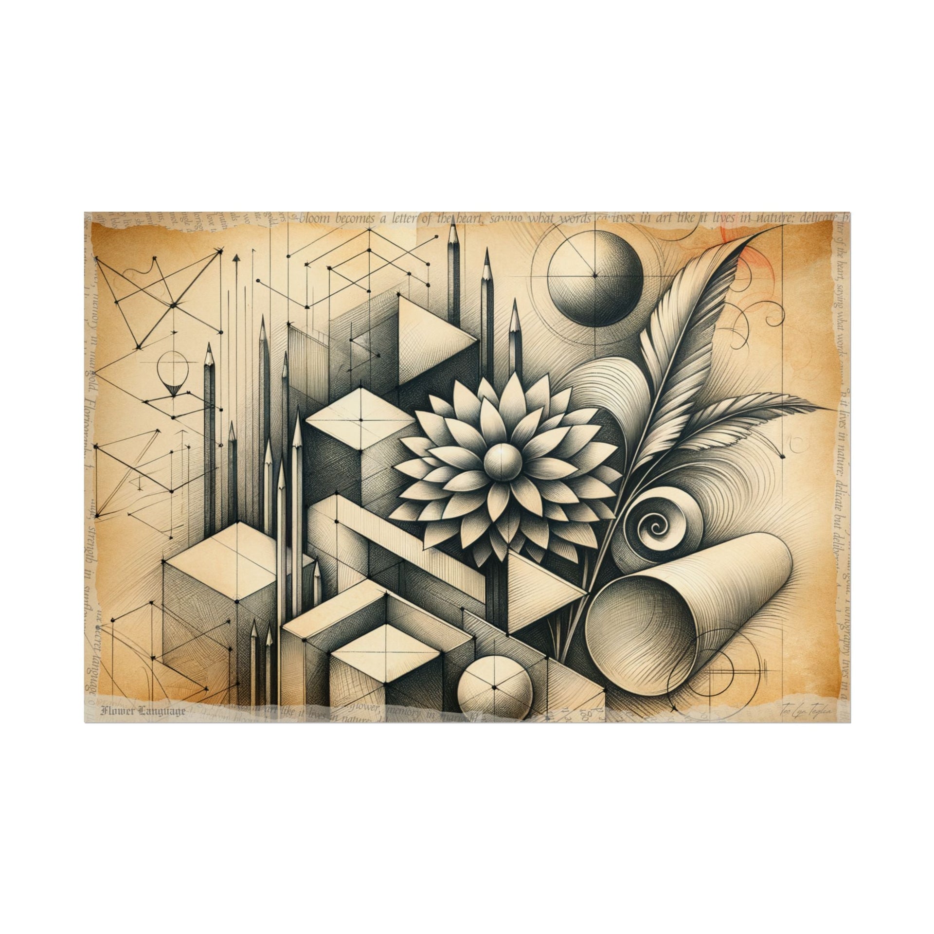 Awakening Geometry Bloom - Art Print by Teo Teglia Art