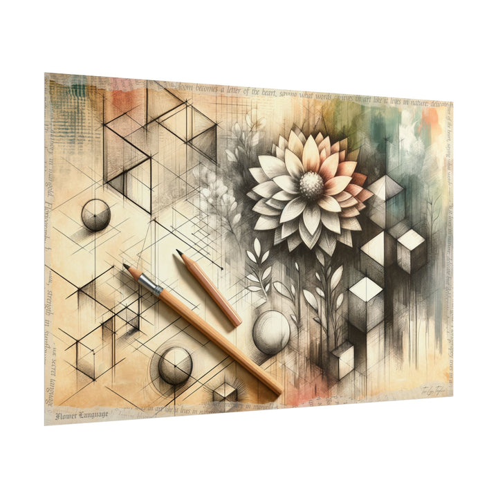 Blossom of Abstract Realism - Art Print by Teo Teglia Art