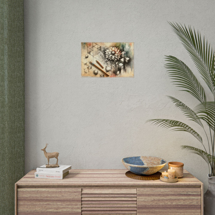 Blossom of Abstract Realism - Art Print by Teo Teglia Art
