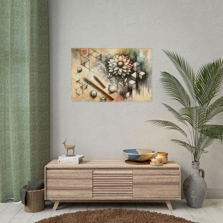 Blossom of Abstract Realism - Art Print by Teo Teglia Art