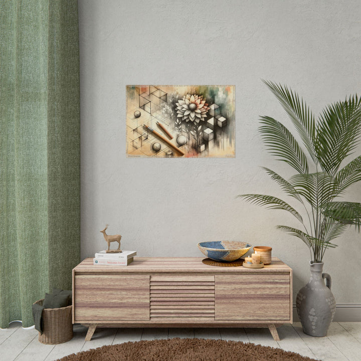 Blossom of Abstract Realism - Art Print by Teo Teglia Art