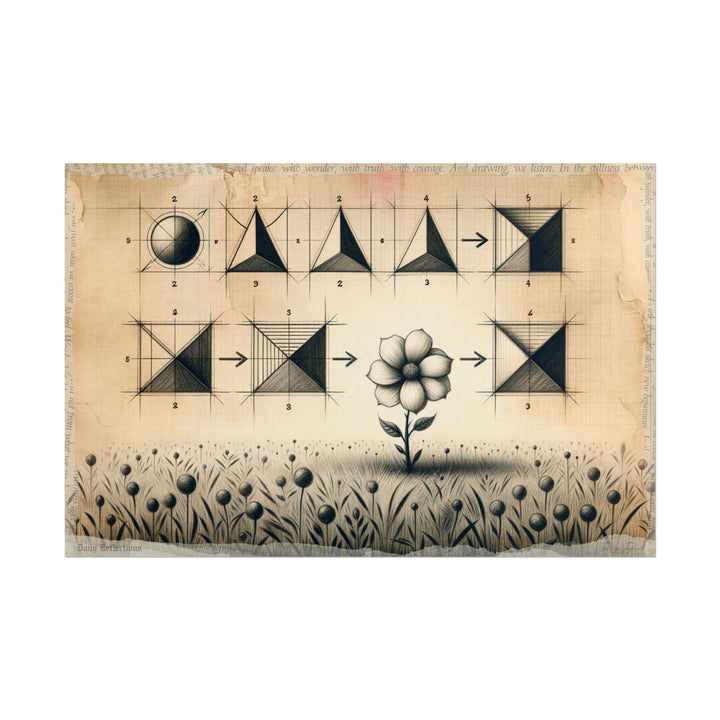 Blossom of Geometry - Art Print by Teo Teglia Art