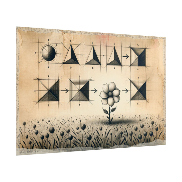 Blossom of Geometry - Art Print by Teo Teglia Art