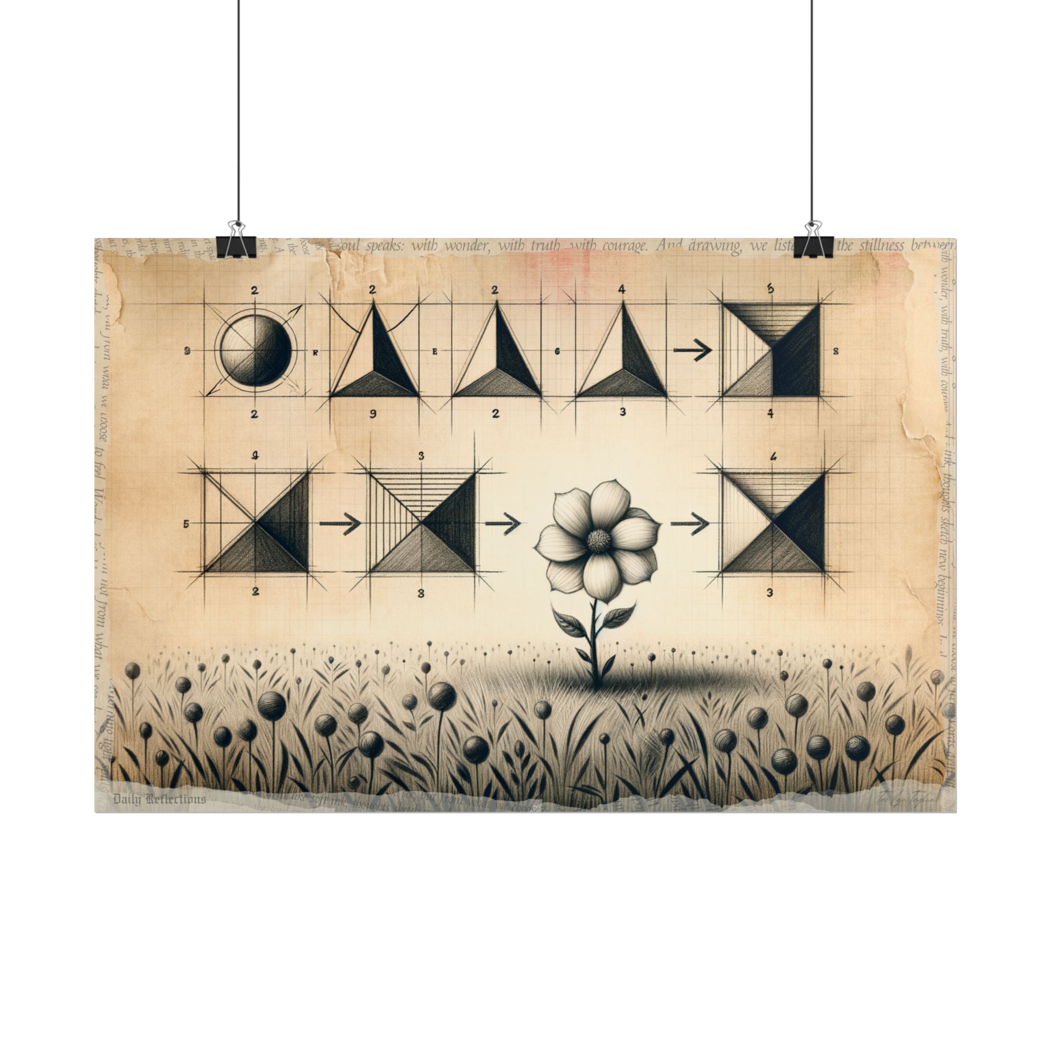 Blossom of Geometry - Art Print by Teo Teglia Art