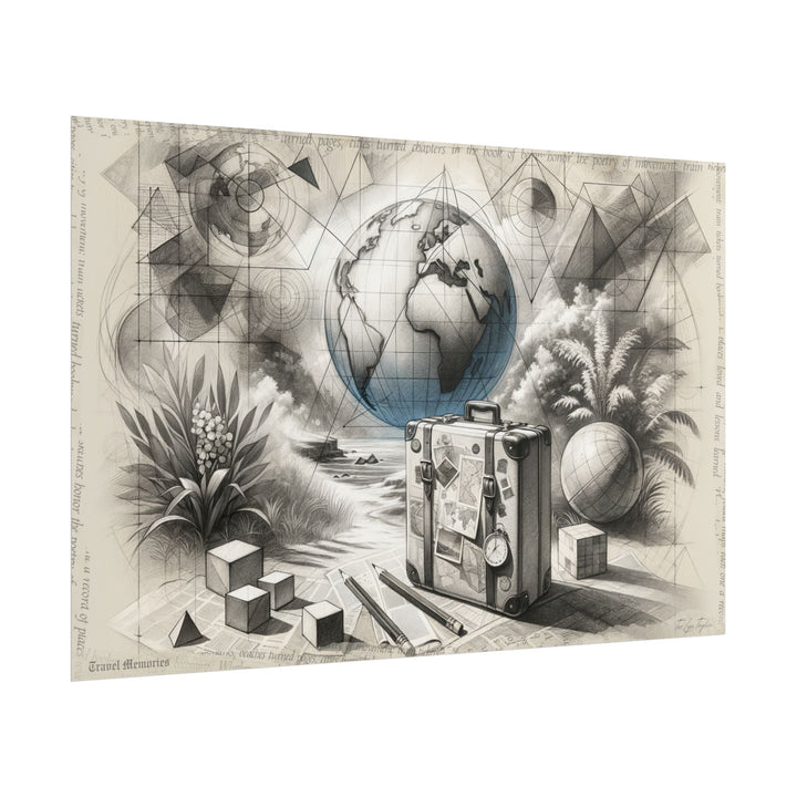 "Cartographer's Dream Journey" - Art Print by Teo Teglia Art