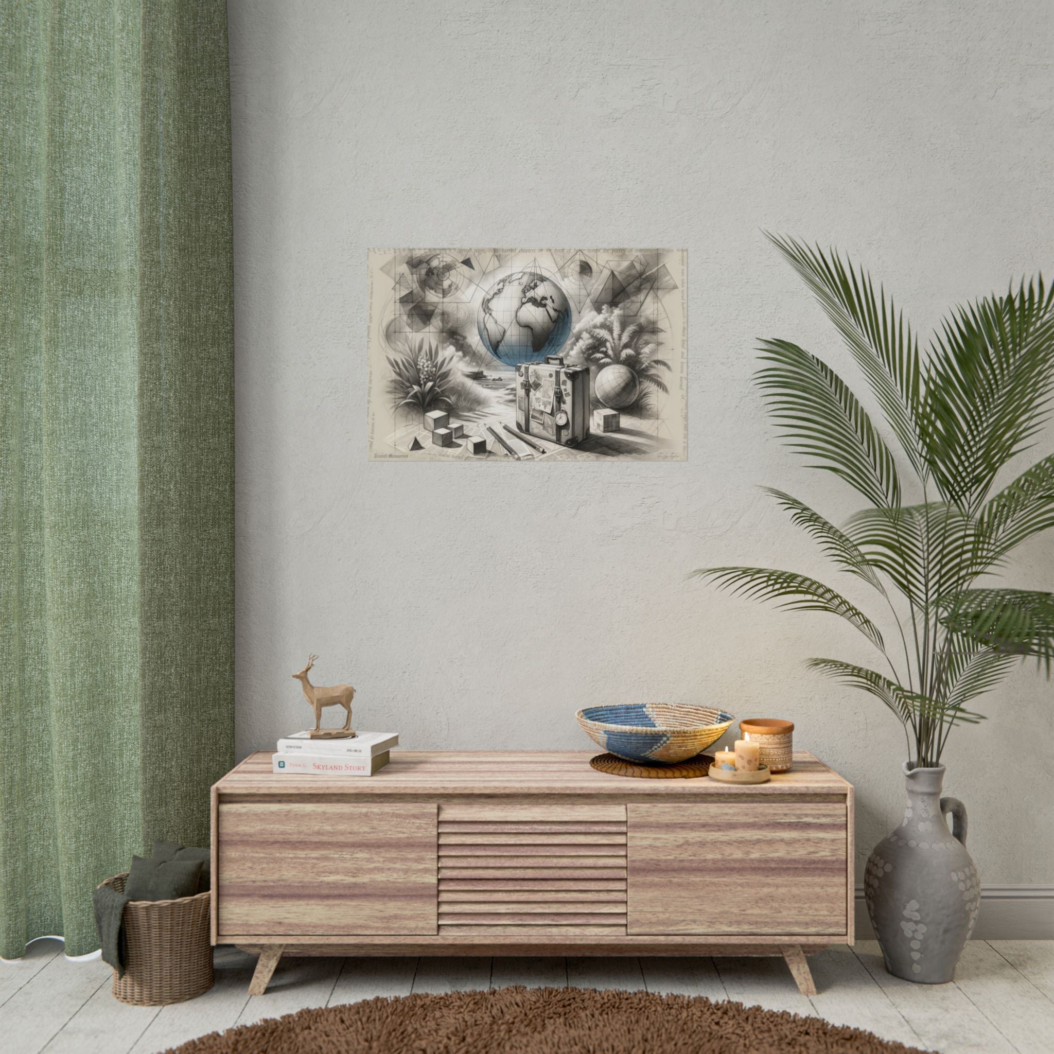 "Cartographer's Dream Journey" - Art Print by Teo Teglia Art