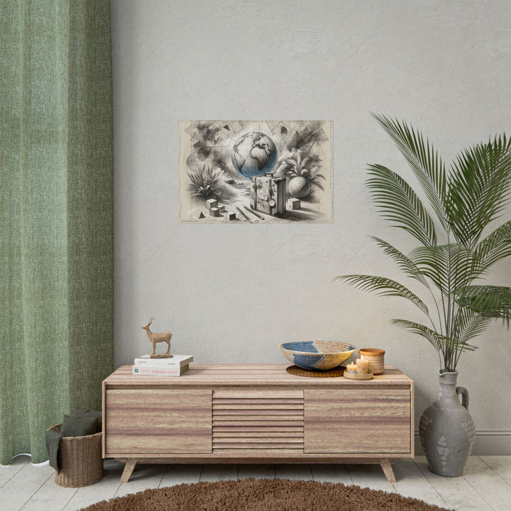 "Cartographer's Dream Journey" - Art Print by Teo Teglia Art