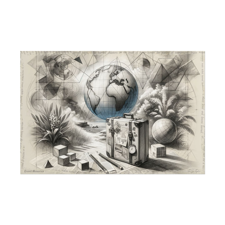 "Cartographer's Dream Journey" - Art Print by Teo Teglia Art
