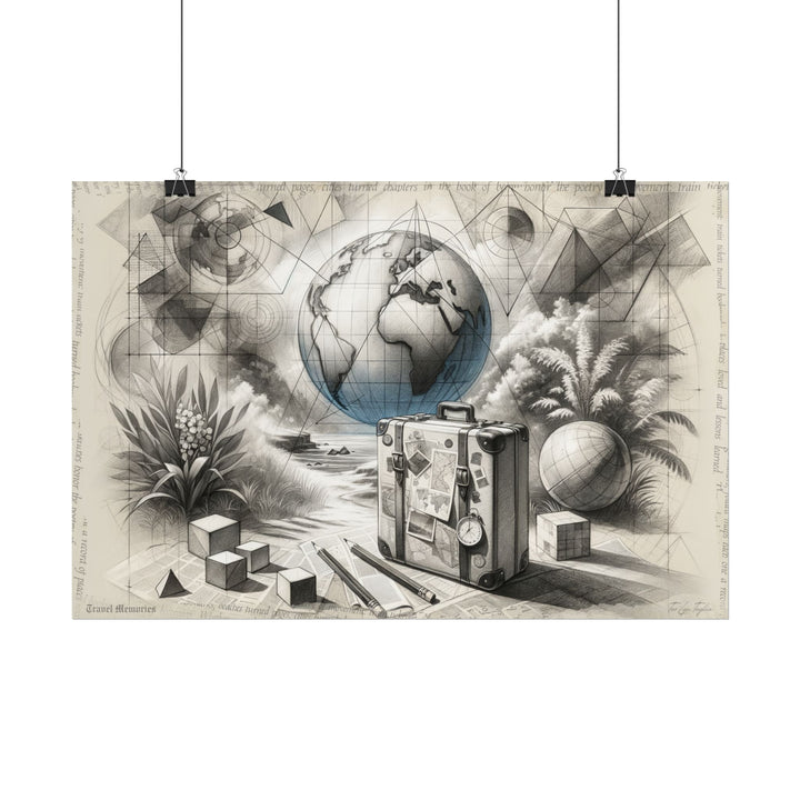 "Cartographer's Dream Journey" - Art Print by Teo Teglia Art
