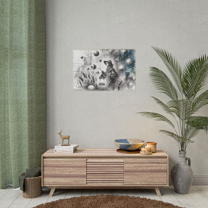 Child In Graphite Dreamscape - Art Print by Teo Teglia Art