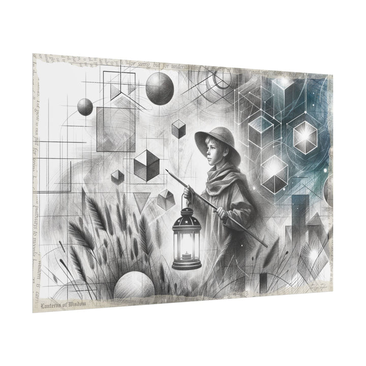Child In Graphite Dreamscape - Art Print by Teo Teglia Art