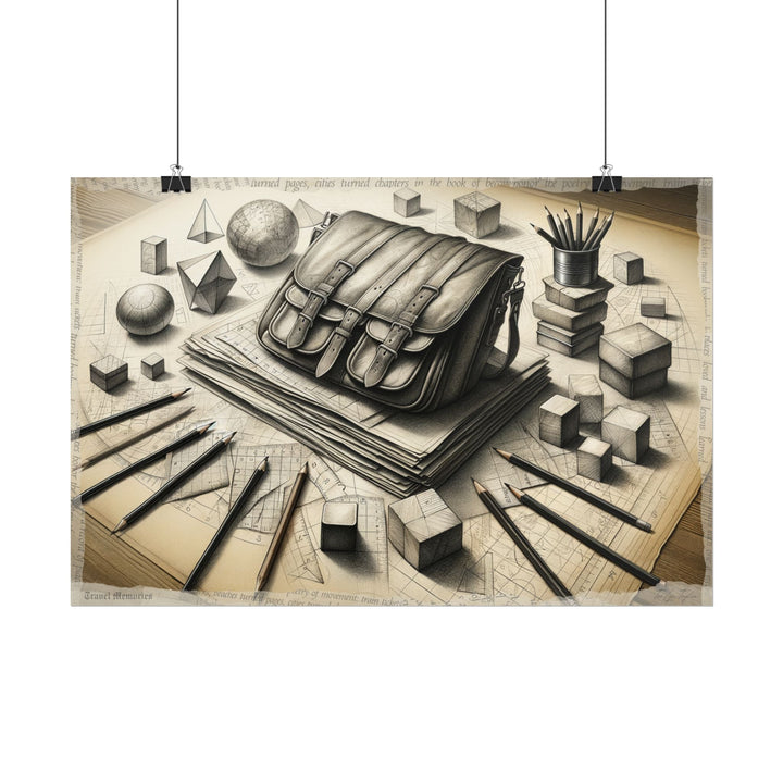 "Chronicles of Traceable Journeys" - Art Print by Teo Teglia Art