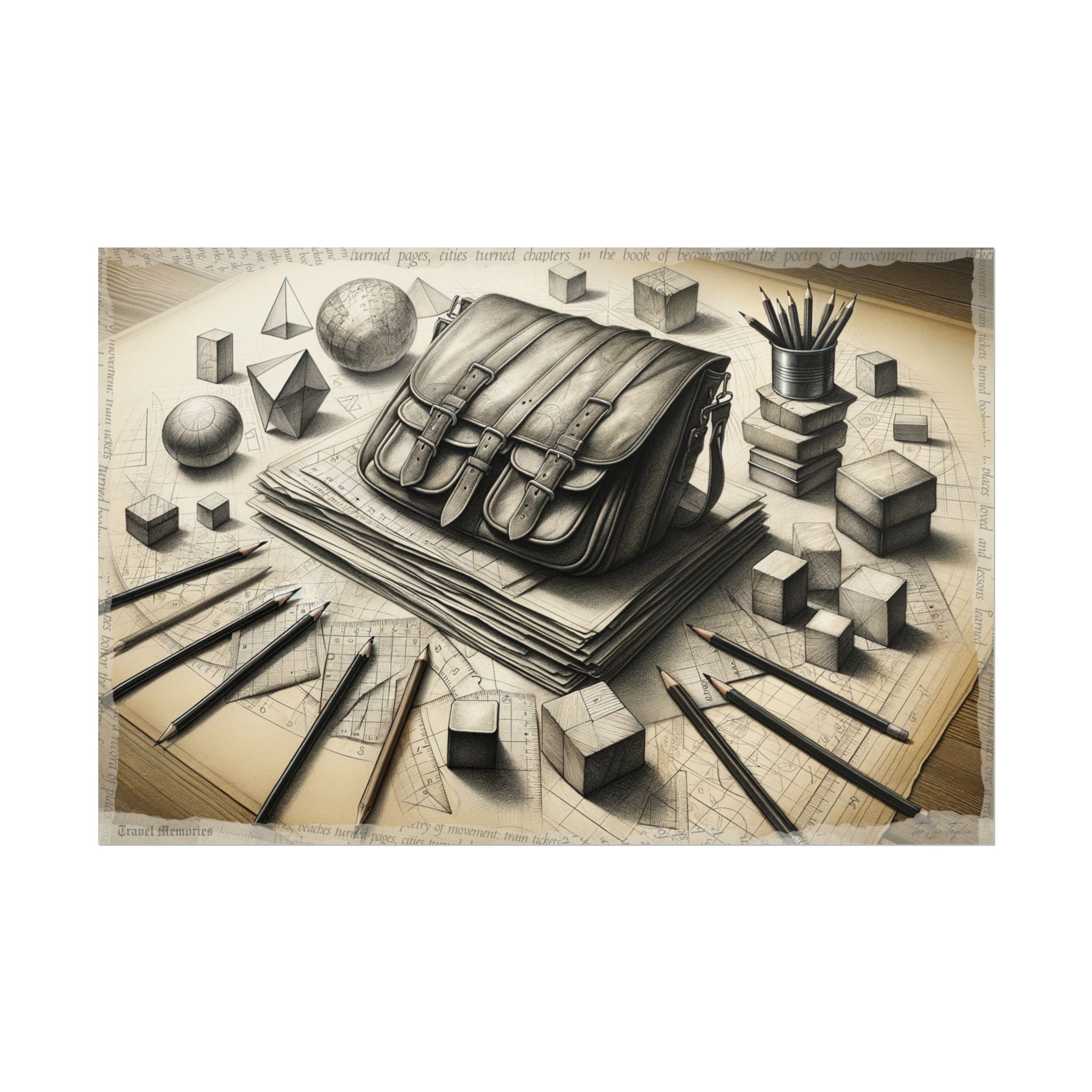 "Chronicles of Traceable Journeys" - Art Print by Teo Teglia Art