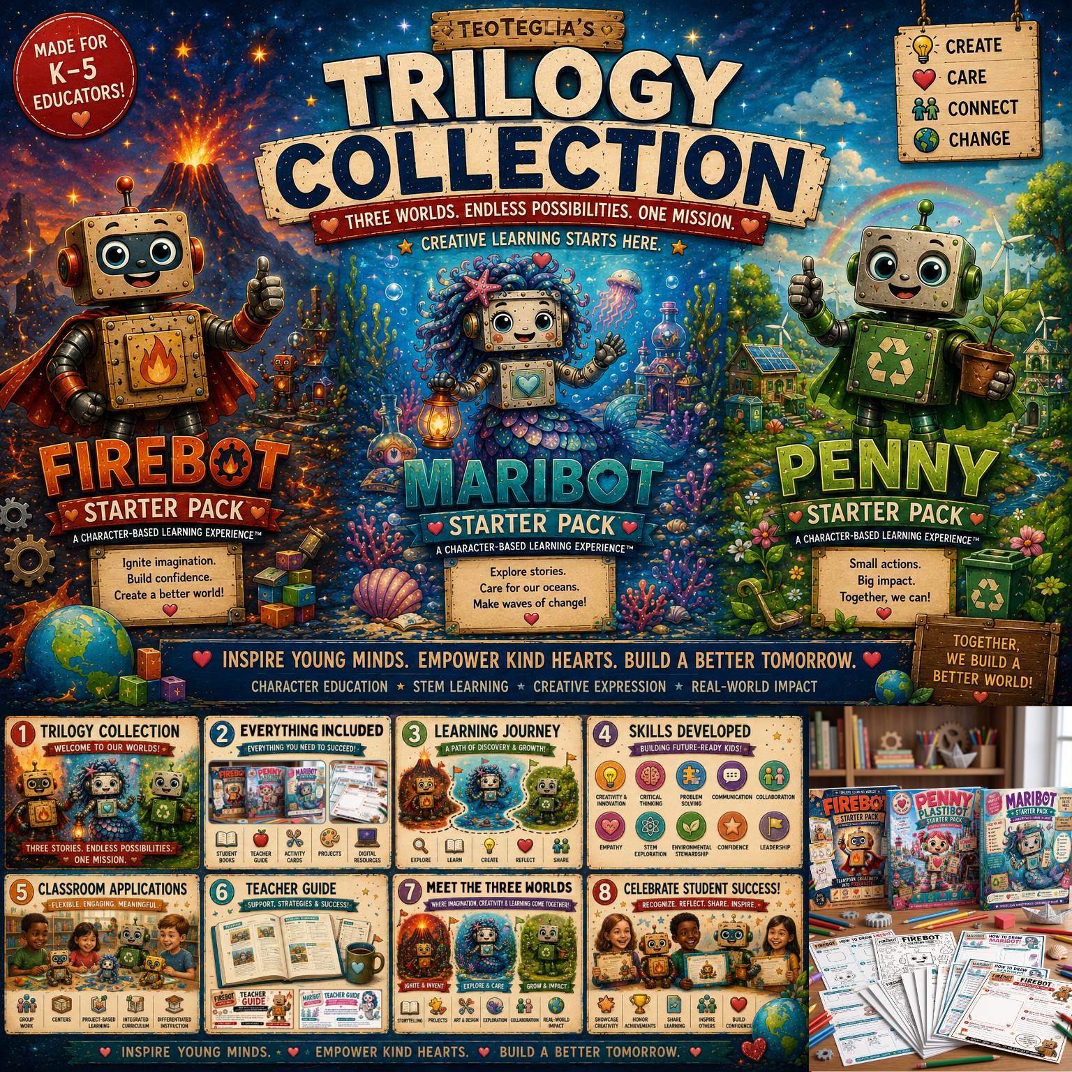 Creative Learning Worlds™ Trilogy Collection by Teo Teglia