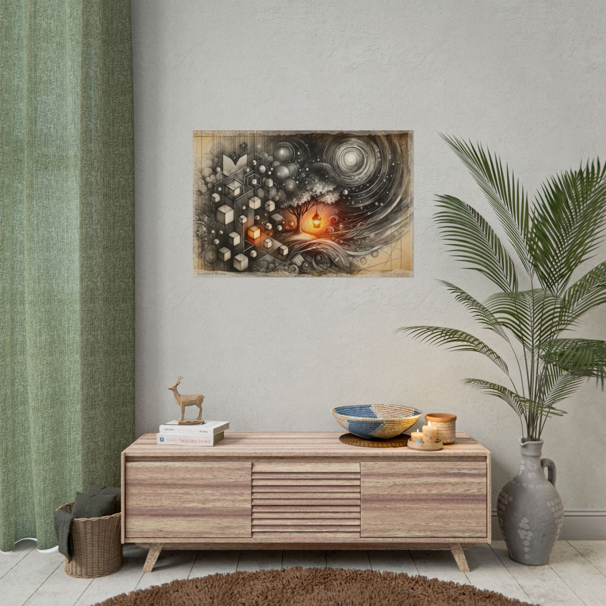 Curiosity Lanterns: A Morphing Etch - Art Print by Teo Teglia Art