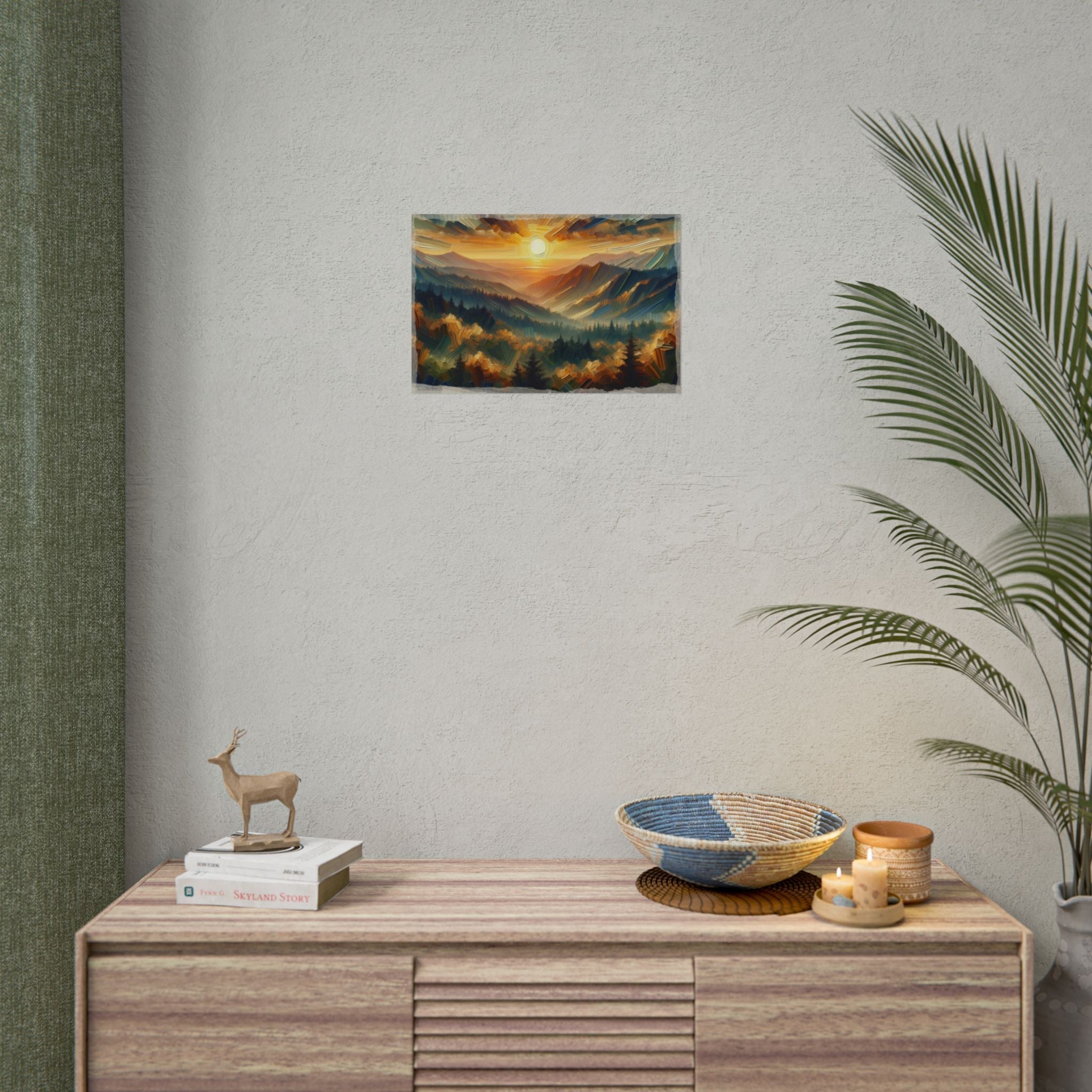 🖌️ Dawn's Metallic Whisper - Art Print by Teo Teglia Art