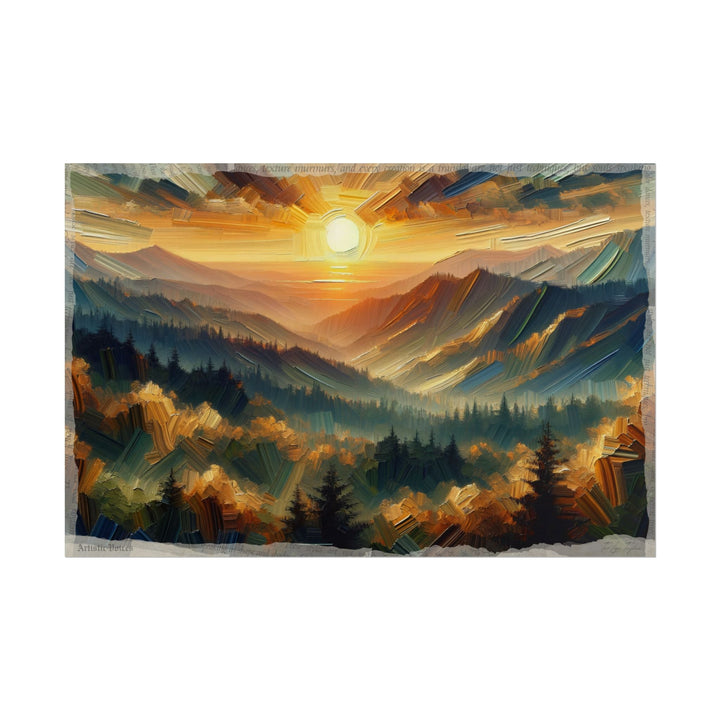 🖌️ Dawn's Metallic Whisper - Art Print by Teo Teglia Art