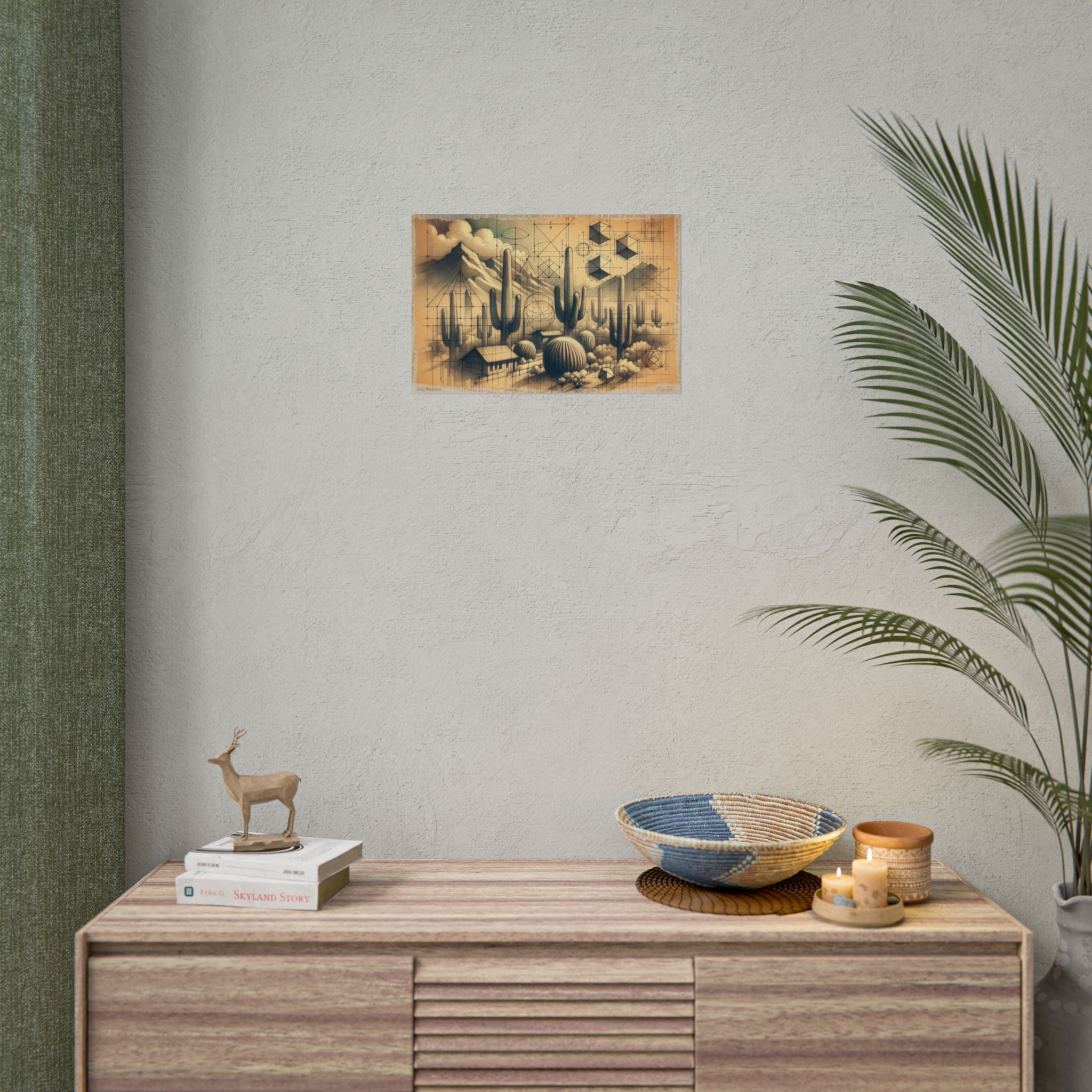 Desert Geometry Awakening - Art Print by Teo Teglia Art