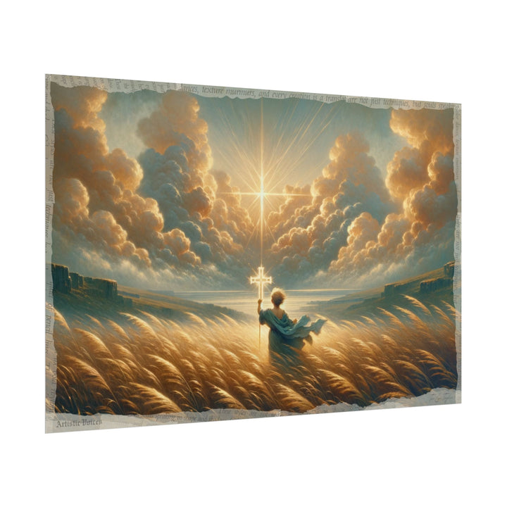 Divine Radiance, Humble Child - Art Print by Teo Teglia Art