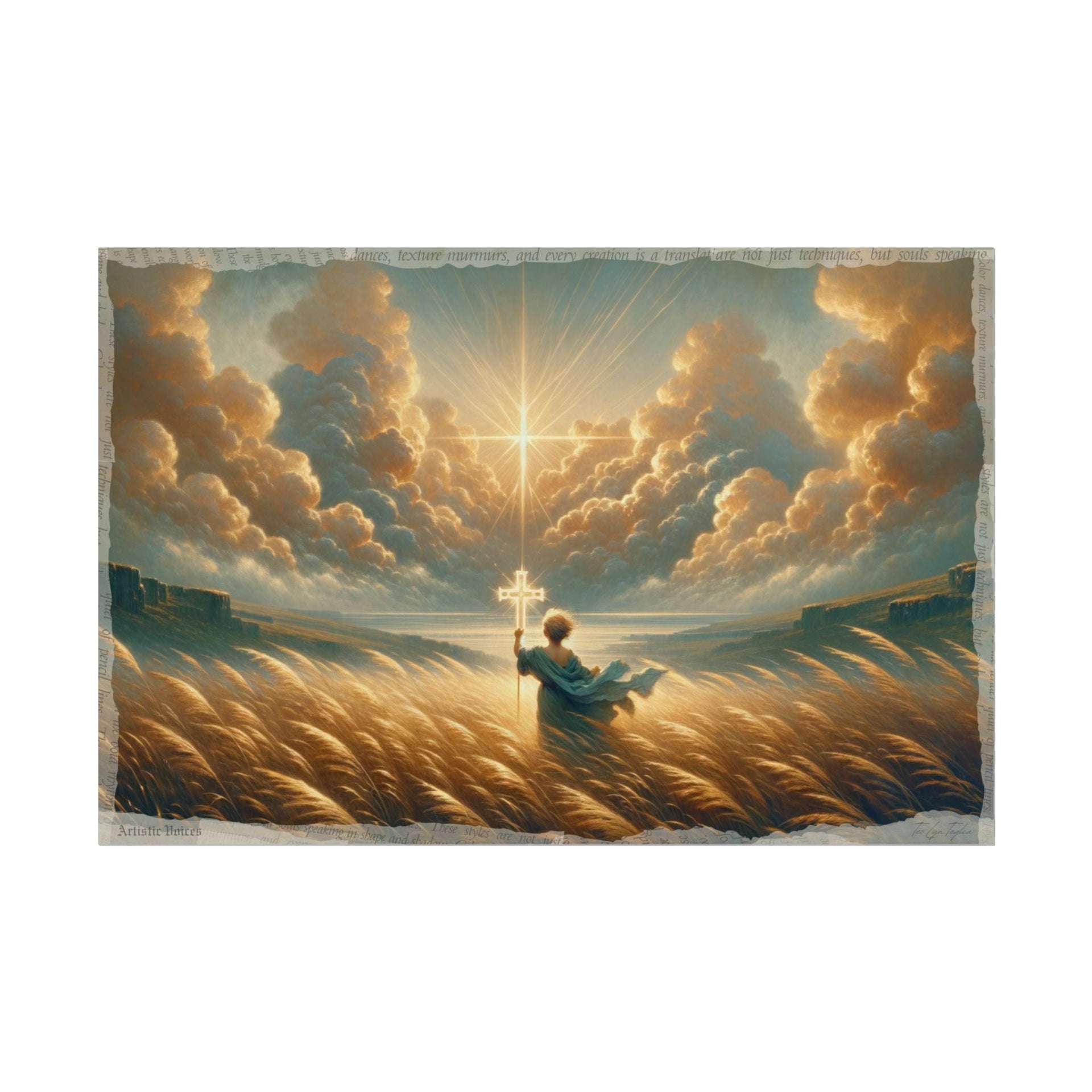 Divine Radiance, Humble Child - Art Print by Teo Teglia Art