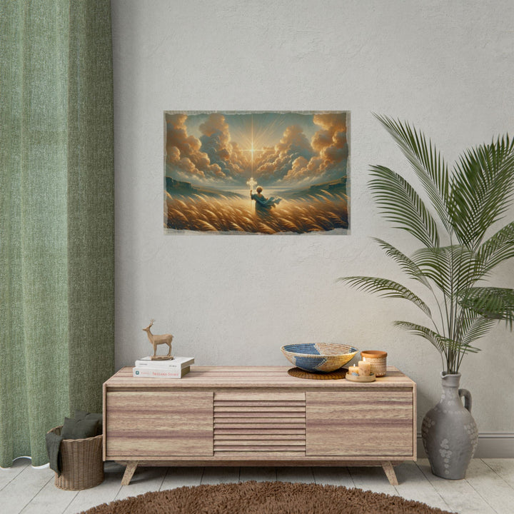 Divine Radiance, Humble Child - Art Print by Teo Teglia Art